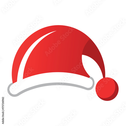 Traditional red Christmas cap symbol of festive season