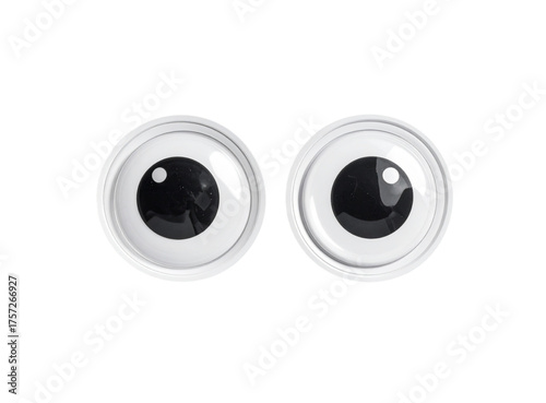 Googly Eyes Isolated on Transparent Background – Fun Cartoon Eyes Clipart PNG
