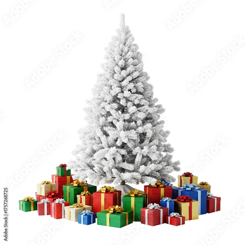 christmas tree with gifts