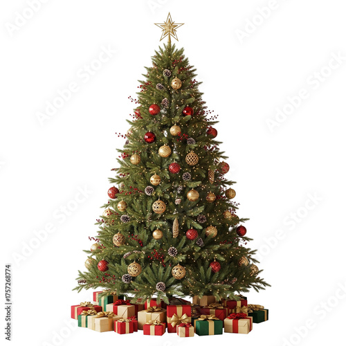 christmas tree with gifts