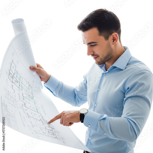 businessman with a clipboard