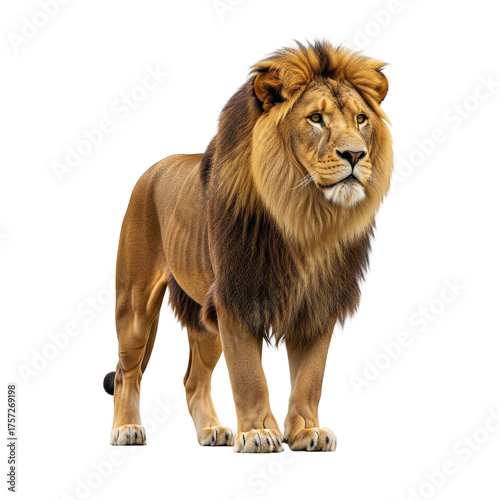 lion isolated on white