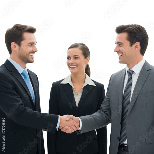 business people shaking hands