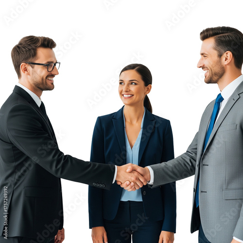 business people shaking hands