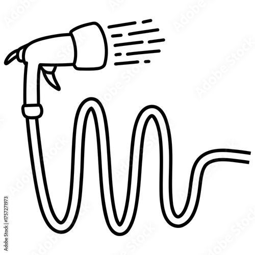 gardening hose water icon