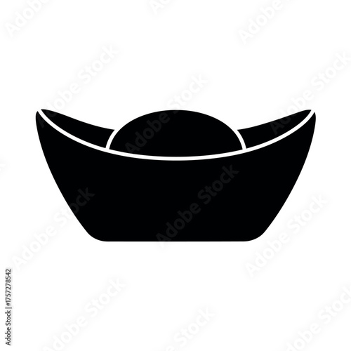 Chinese Gold Ingot Symbol.