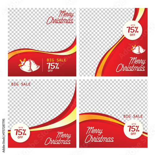 Merry Christmas Big Sale Social Media Posts
