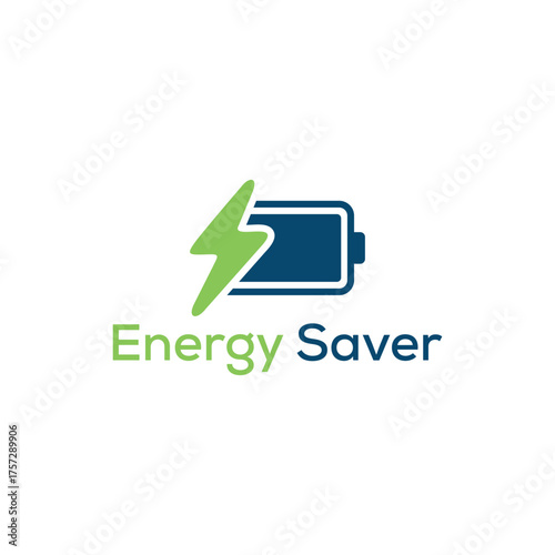 Energy saver symbol. Logo Energy icon with lightning. Eco friendly, environmentally. Eco icon. Vector illustration.
