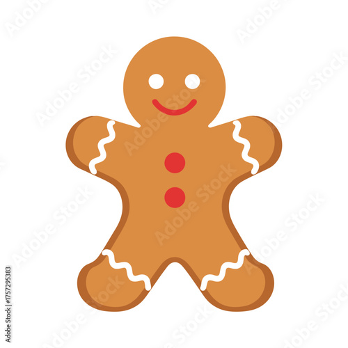 solid color vector of gingerb...