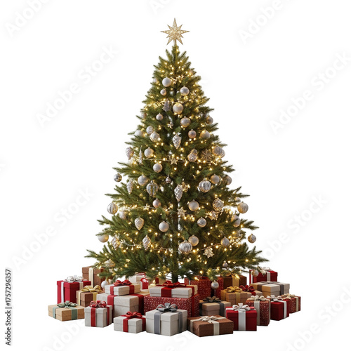christmas tree with gifts