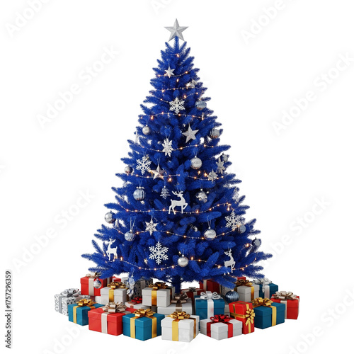 christmas tree with presents