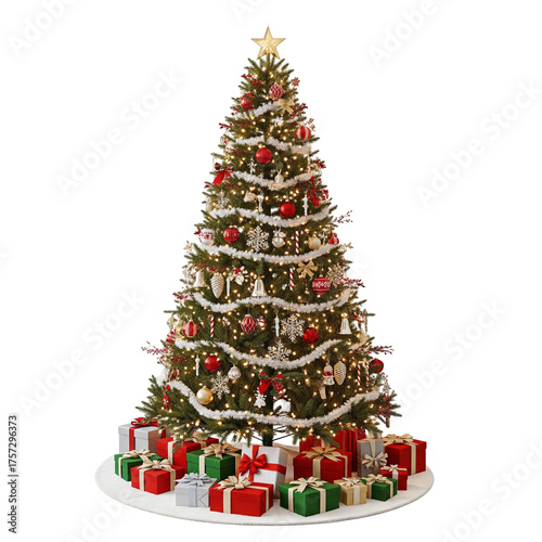 christmas tree with gifts