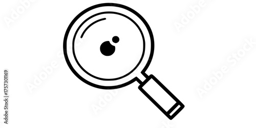 Isolated Acne Spot Magnified Flat Vector Treatment Icon