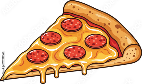 Delicious pepperoni pizza slice with melting cheese and a crispy crust on a light background perfect for food lovers and pizza enthusiasts alike