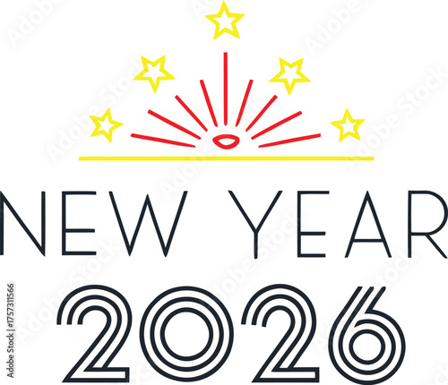 New Year in Art Deco style