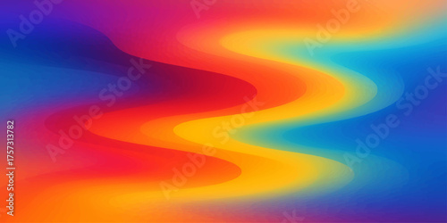 Bright and colorful abstract rainbow wave pattern with light and motion texture for a dynamic artistic backdrop design