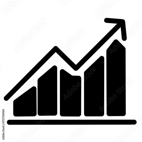 Increasing Line Chart Icon