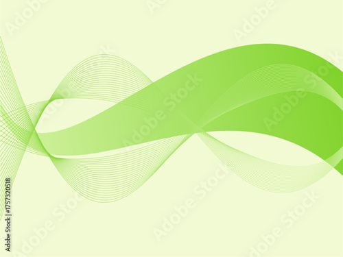 abstract green wave background effect