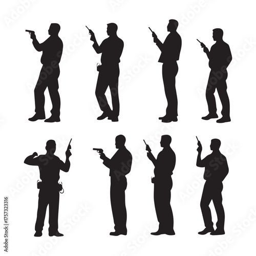 silhouette of a salute soldier in black and white, body guard vector illustrations story board ideas sketch book