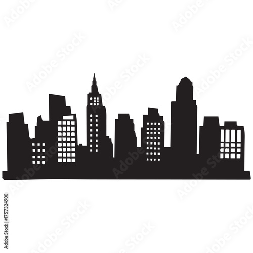 Building icon vector set. apartment illustration sign collection. skyscraper symbol. architecture logo.