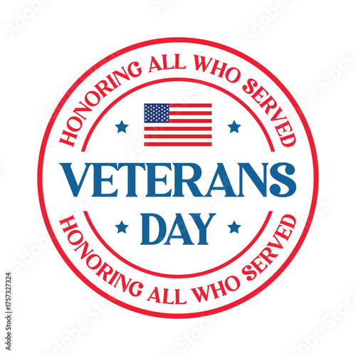 Veterans Day Honoring All Who Served Vector Badge Free Download Veterans Day Honoring All Who Served Vector Badge - GFXLoad