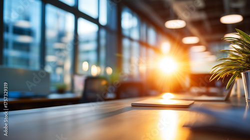 Wallpaper Mural Defocused blurred modern office with natural window light natural light blur office window defocused daylight background blurred natural light office sunlight window light Torontodigital.ca