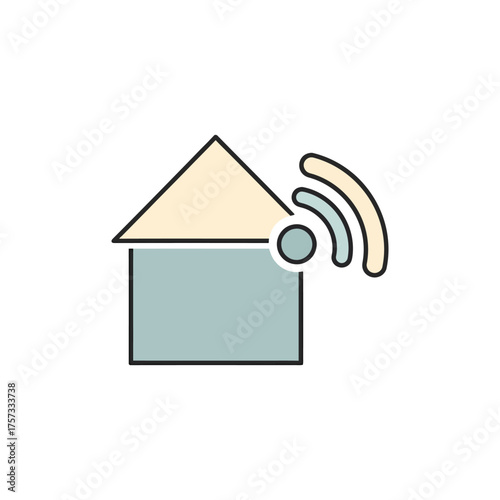 Smart home connects to wifi network showcasing modern technology and convenience for connected living with seamless automation and enhanced security.