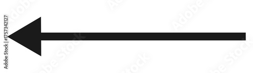 Free Download Black left arrow symbol for direction, navigation, back button, pointer, and user interface design element on transparent background - GFXLoad