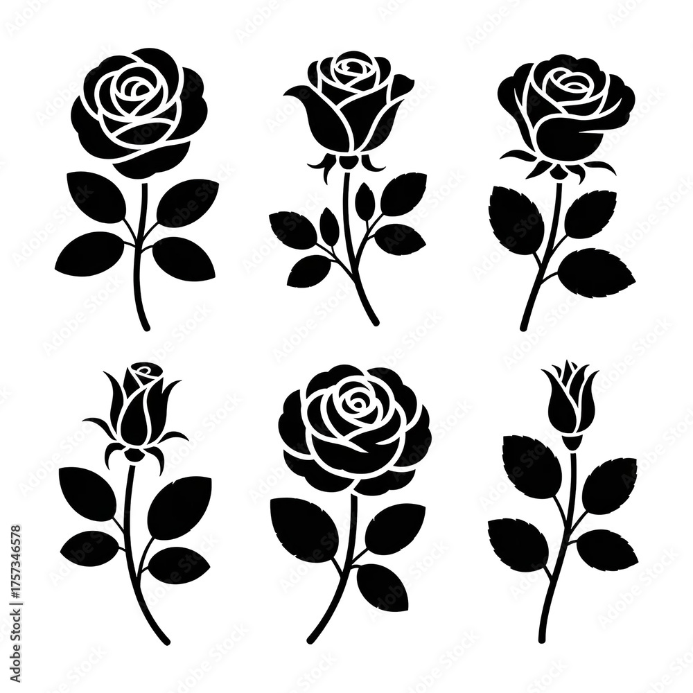 Obraz premium Dark floral pattern on black background elegant and repeating design