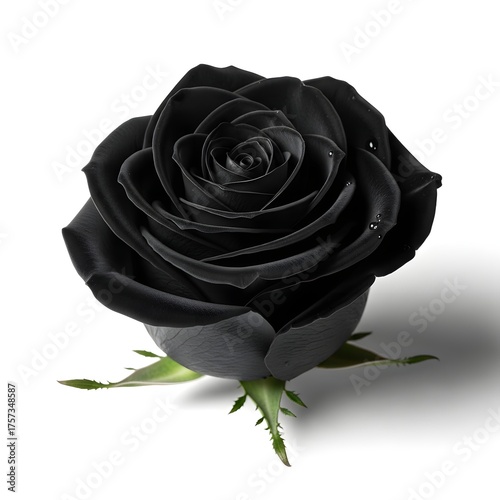 single black rose