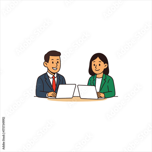 Two professional business people
