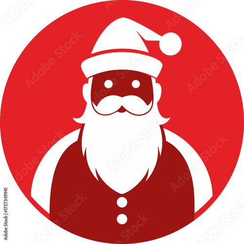 Santa’s Soirée silhouette black icon