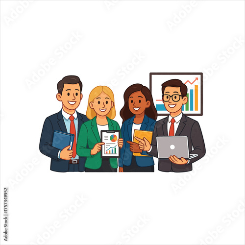 smiling people, business team