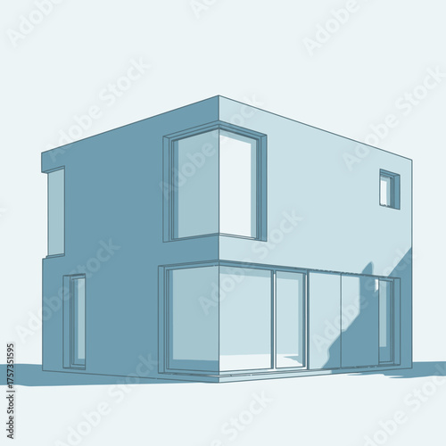 Modern Home Conceptual Sketch Design