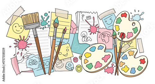 Art and Craft Supplies Creative Tools for Drawing and Painting