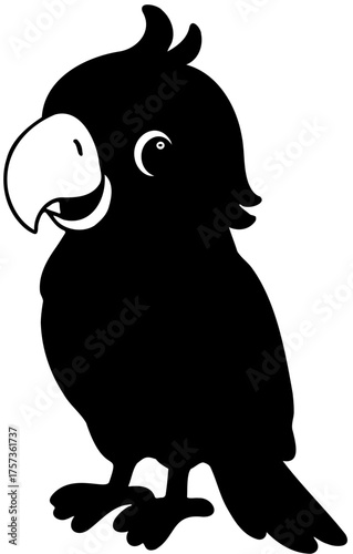 illustration of a cartoon pigeon vector 