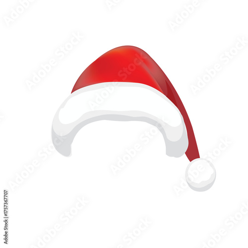 Santa Claus hat collection, vector, illustration, flat design