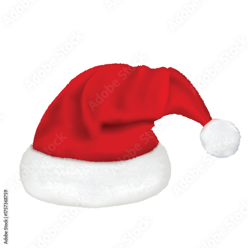 Santa Claus hat collection, vector, illustration, flat design
