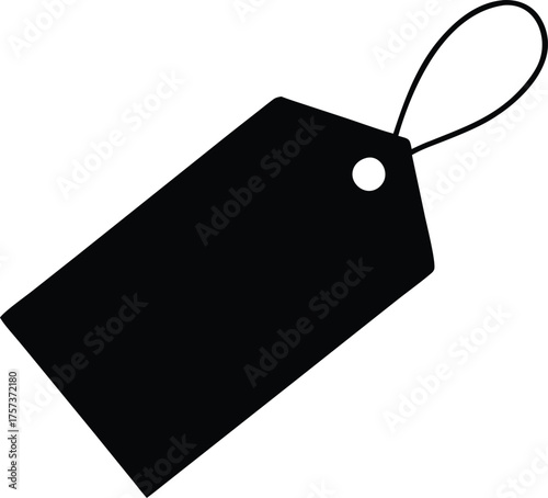 Blank label tag for retail price