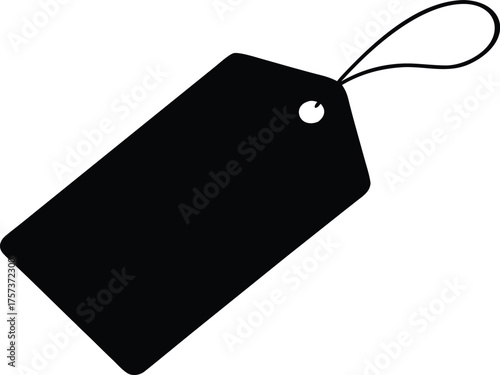 Special offer tag silhouette for shopping