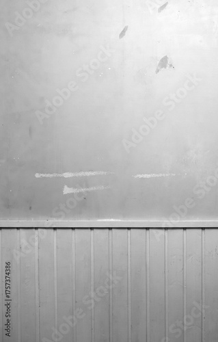 Old plastered wall with stains, copy space.