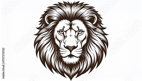 Lion Head Illustration