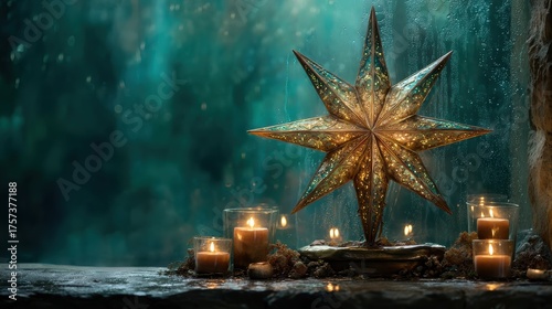 Golden autumn leaves falling gently on a rustic wooden path