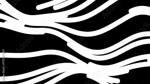 Luma Mask Transitions Pack, Curve and Straight Lines Smooth Animation, Black and White Mask.