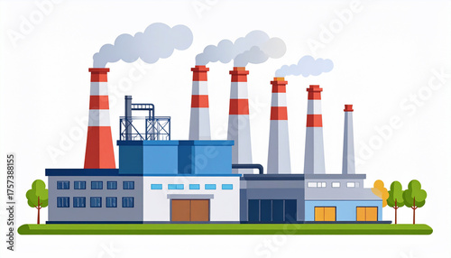Industrial Factory Illustration