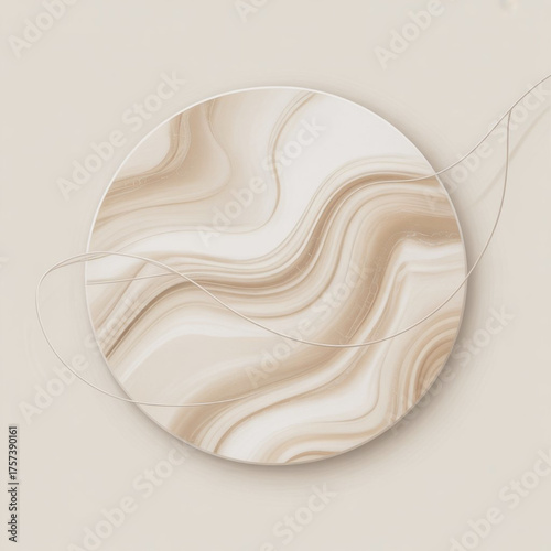 Elegant Blue Marble Abstract Background