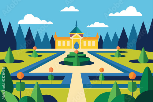 Palace Garden in Symmetry