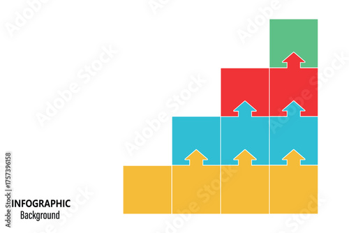 Infographic blocks steps jigsaw puzzle. Infographic presentation template. Business process design. vector illustration.
