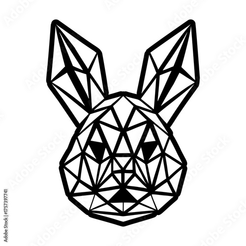 Glyph style icon showing a hare symbol