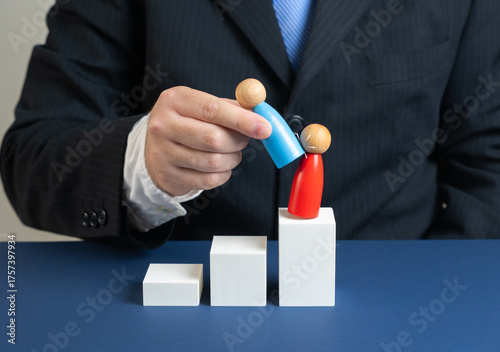Canvas Print Struggle for the upper hand, overthrowing an opponent